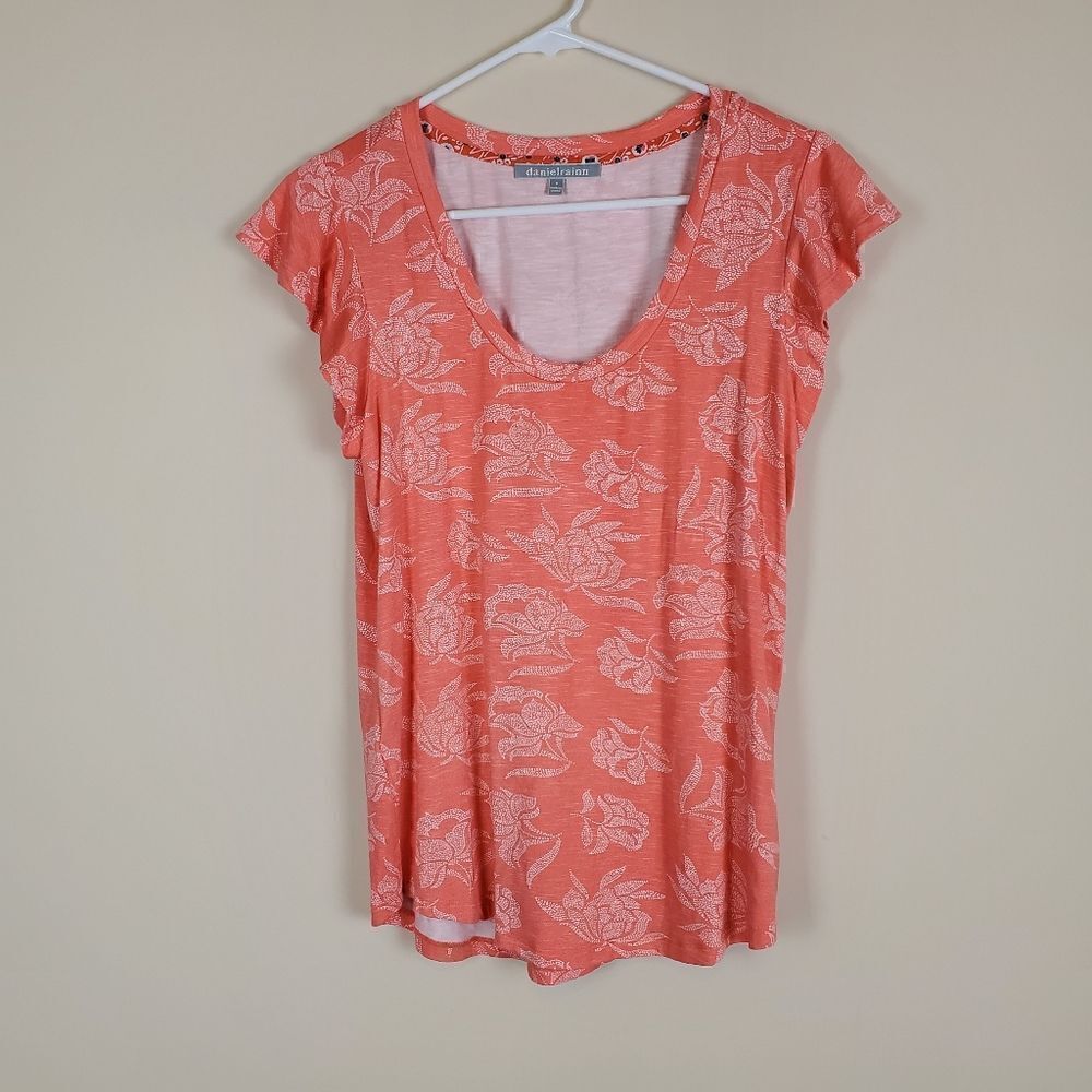 Daniel Rainn Coral Floral Top